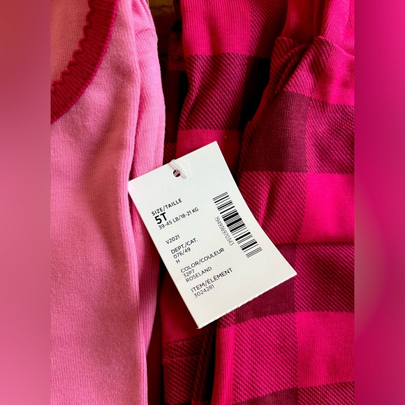 NWT Gymboree Girls Plaid Deer Cotton 2-Piece Pajamas - Sz: 5T - Picture 4 of 11